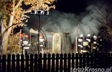 Tragiczny pożar w Krośnie. Mężczyzna spłonął w altanie