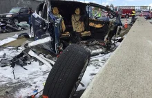Kierowca Tesla Model X ginie w wypadku - baterie winne sporym zniszczeniom