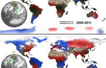 Zmiany klimatyczne wpłynęły na położenie osi obrotu naszej planety