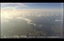 Lot w stratosferze 13.05.2017, 36058 metrów - cały lot