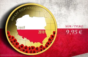 Niemiecka mennica wydaje monetę z okazji 100 lat niepodległości Polski!