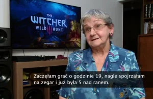 82-letnia babcia kocha grać na konsoli w Wiedźmina 3. Tak spędza emeryturę!