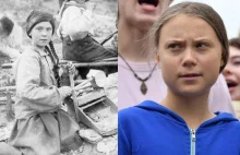 Greta Thunberg na zdjęciu sprzed 120 lat