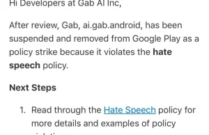 Google zablokowało w swoim sklepie popularną aplikację GAB.