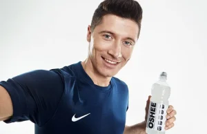 Robert Lewandowski zamiast Coca-Coli będzie reklamował Oshee na całym świecie