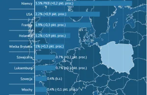 Zagranica kontroluje jedną szóstą polskiego PKB. Z Niemcami i USA na czele
