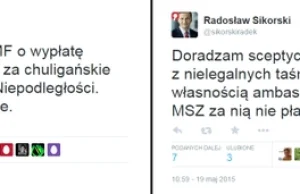 Krótka pamięć Radosława Sikorskiego