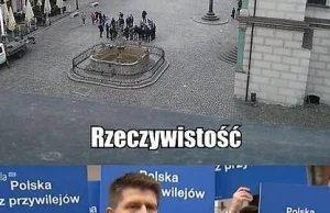 Wiec Nowoczerskiej.prl a przekaz TV
