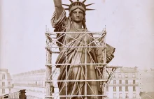 Statua Wolności na zdjęciach od początków w warsztacie, aż po dziś dzień.