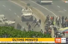 W Wenezueli rząd wjeżdża w ludzi samochodami opancerzonymi
