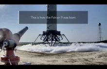 Krótka historia rozwoju rakiet Falcon 9 SpaceX.