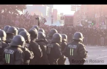 A tak wygląda pokojowa manifestacja antyfaszystów - Hamburg szczyt G20 [2017r.]