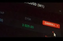 Bitcoin - średnia polska pensja, 3000 zł w 38 min inwestując 10k zł.