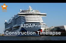 Piękny timelapse z budowy statku AIDAprima