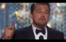 Moment wręczenia Oscara Leonardo DiCaprio