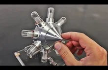 8 cylindrowy silnik cieplny Stirlinga
