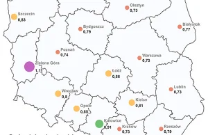 Ceny mieszkań a przeciętne zarobki w Polsce