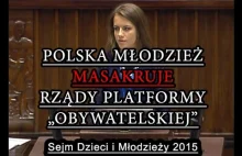 Młodzież masakruje rządy Platformy Obywatelskiej! Sejm Dzieci i Młodzieży