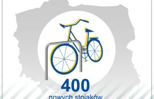 100 nowych stacji kolejowych ze stojakami na rowery!