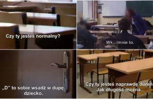 Nauczycielka wyzywa uczniów na lekcji - debile, idioci i gorzej!