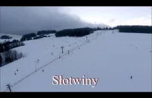 Słotwiny Ski - Krynica Zdrój - widok na trasy z drona DJI Phantom