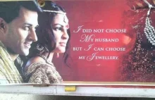 Ciekawa reklama biżuterii z Indii