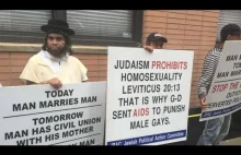 Jak Żydzi w USA protestują przeciw małżeństwom gejowskim.