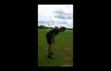Imponujący trik z piłeczką golfową