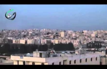 Bombardowanie RuAf dzielnicy w Aleppo