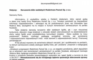 Modertrans Poznań grozi sądem wrocławskim aktywistom