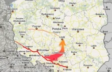Najsłynniejsza trąba powietrzna w Polsce widoczna na zdjęciach satrlitarnych