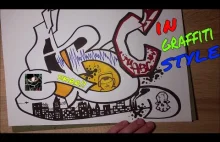 How to draw - ABC in graffiti style // Jak narysować - ABC w stylu graffiti