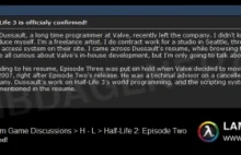 Plotka o Half Life 3 - wyciek poprzez CV jednego z programistów Valve