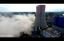 Wyburzenie chłodni kominowej w Elektrowni Będzin Łagisza - 30 sierpnia 2018r.
