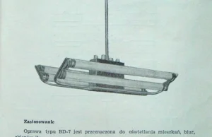 Zapomniane żyrandole świetlówkowe z PRL-u