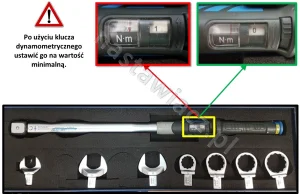 Klucz dynamometryczny - moment dokręcania