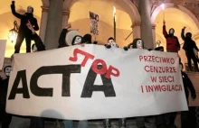Manifestacja przeciw Rządowi. Anty ACTA w Poznaniu 25.02