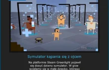 Nowa gra Symulator kąpieli z... tatą wystartował na steam greenlight.