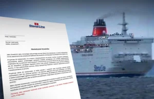 Stena Line chce, by Polacy podpisywali oświadczenia, że będą spokojni na promach