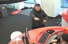 Napadł na bank w Krakowie z bronią w ręku. Poznajesz go?