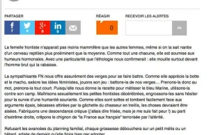 Francuski tygodnik opublikował artykuł wzywający do gwałcenia sympatyczek FN