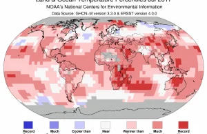 Globalny klimat: Lipiec 2017 2. najcieplejszym lipcem w notowanej historii [ENG]
