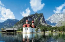 Jezioro Królewskie w bawarskich Alpach.