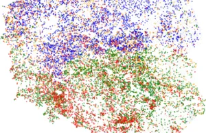 Końcówki nazw miejscowości w Polsce - MAPA