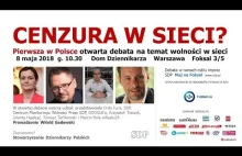 Konferencja o cenzurze w sieci youtube, facebook i reszta internetów.