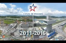 Film poklatkowy z rozbudowy kanału panamskiego