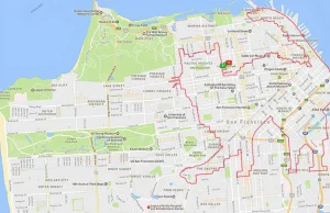 Runner Made His Rout In Streets Of San Francisco As A Illustration