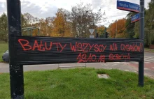 "Bałuty wszyscy na Cyganów!" - co oznacza ten transparent? Policja bada...