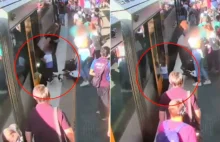 Jeden krok i chłopiec znika pod pociągiem. Dramatyczne nagranie z dworca