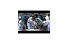 Spektakularny wypadek Audi R18 podczas 24-godzinnego wyścigu Le Mans